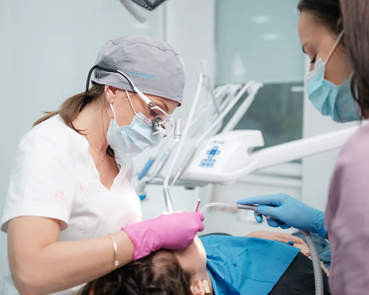 Dental clinic professional services and modern equipment